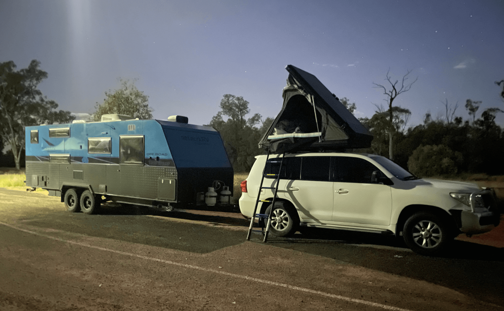 Caravan Towing Sydney at night - Grant's Caravan Towing (1)